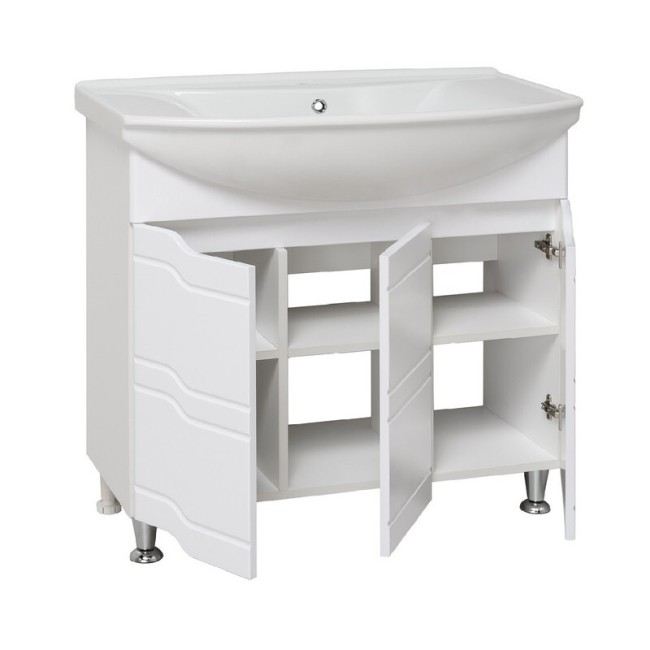 Тумба под раковину Runo Стиль 85 белый (ВнТ74RUNO)