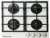 Встраиваемая газовая варочная панель Electronicsdeluxe TG4 750231F-073