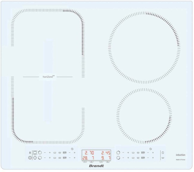 Встраиваемая индукционная варочная панель Brandt BPI264HSW