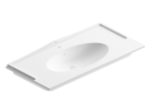 Раковина керамическая Berloni Bagno QUADRA VINTAGE (LAVQAVINCXR57110) белый матовый