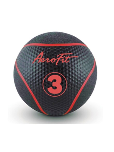 Набивной мяч AeroFit AFMB3 черный/красные полоски Набивной мяч AeroFit AFMB3 черный/красные полоски