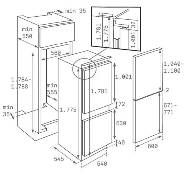 Встраиваемый холодильник Teka CI3 320 (RU) 40633705 Встраиваемый холодильник Teka CI3 320 (RU) 40633705