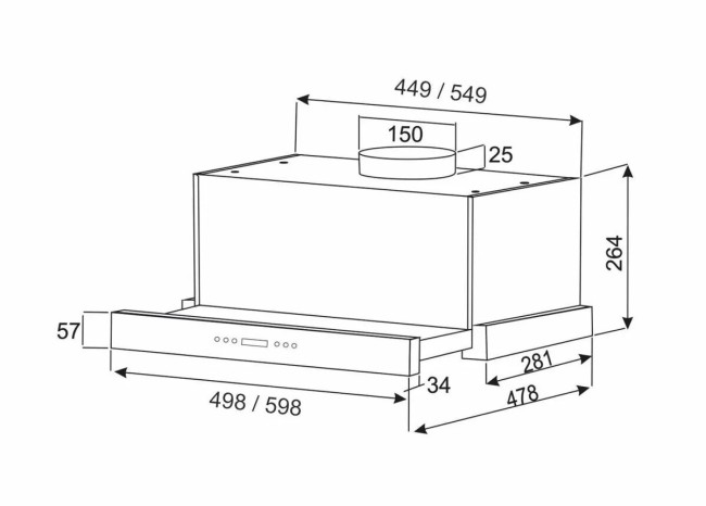 Вытяжка кухонная Exiteq EX-1145 white