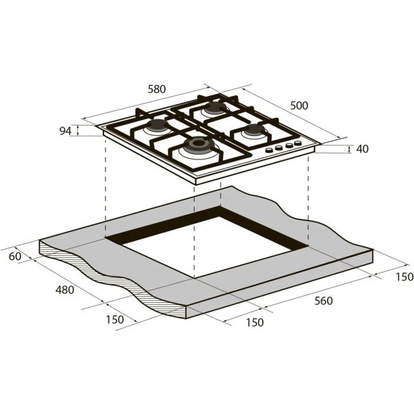 Варочная панель Zugel ZGH601X
