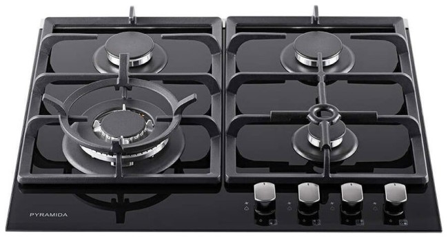 Встраиваемая газовая варочная панель Pyramida PFG 647 BLACK LUXE