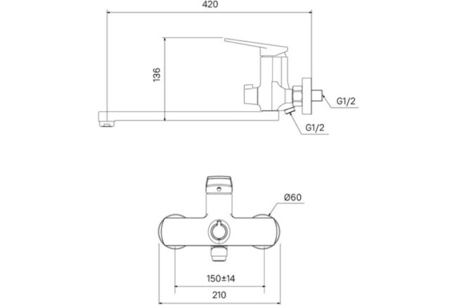 Смеситель универсальный Iddis Esper (ESPSB00i10WA)