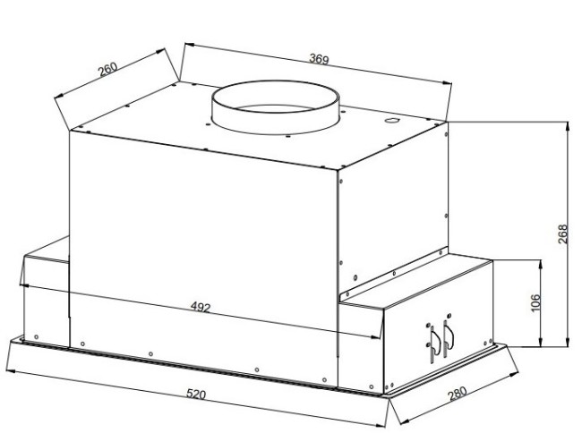 Встраиваемая вытяжка Jacky's JV BW684