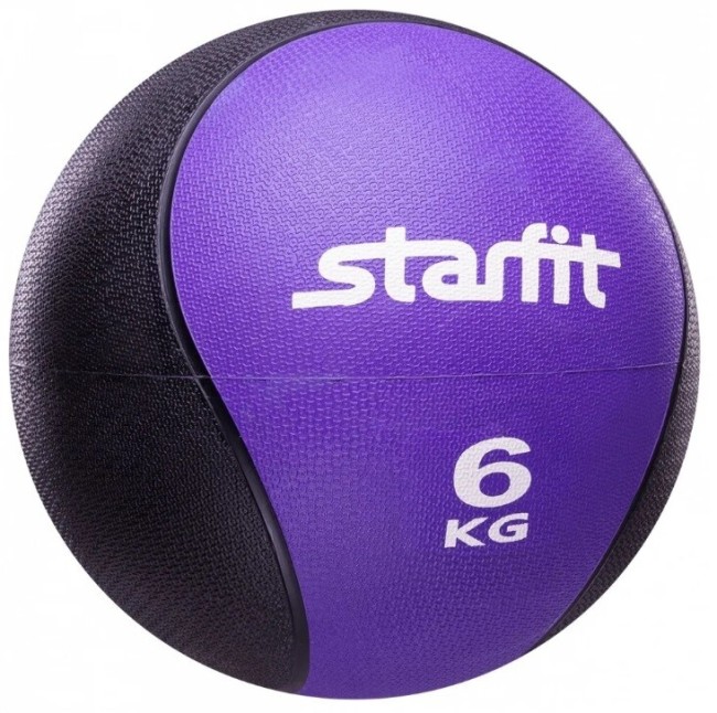 Медбол Starfit GB-702 6 кг, фиолетовый Медбол Starfit GB-702 6 кг, фиолетовый