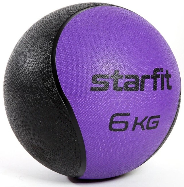 Медбол Starfit GB-702 6 кг, фиолетовый Медбол Starfit GB-702 6 кг, фиолетовый
