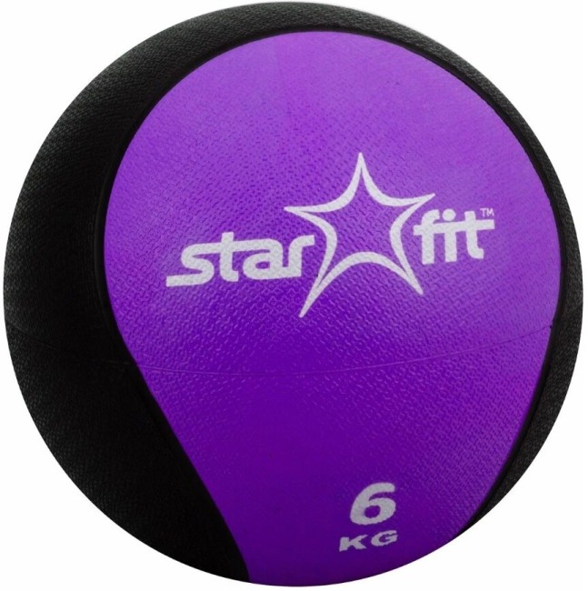 Медбол Starfit GB-702 6 кг, фиолетовый Медбол Starfit GB-702 6 кг, фиолетовый
