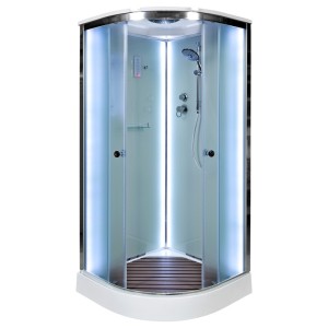 Душевая кабина Deto D09S LED с крышей и подсветкой