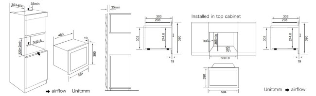 Встраиваемая микроволновая печь Weissgauff HMT-206