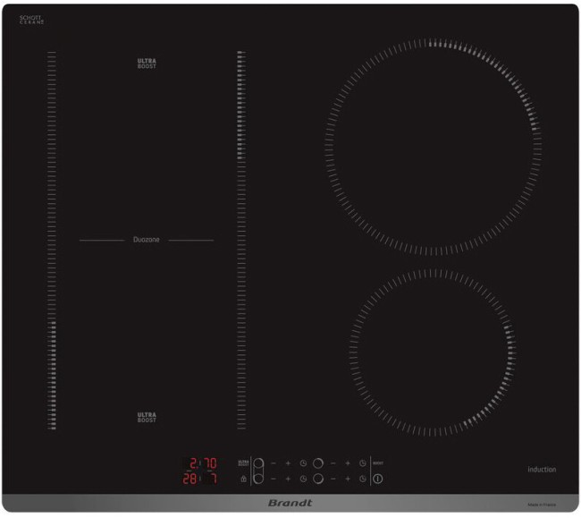 Встраиваемая индукционная варочная панель Brandt BPI6428UB