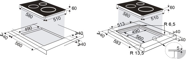 Встраиваемая индукционная варочная панель Brandt BPI6428UB