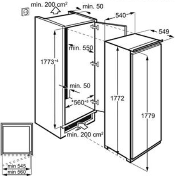 Встраиваемый холодильник Electrolux RRS3DF18S
