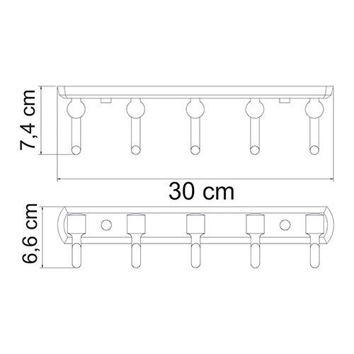 Кронштейн настенный WasserKraft Oder K-3075