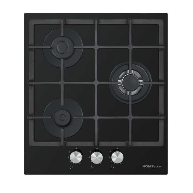 Встраиваемая газовая варочная панель HOMSair HGG433TGCBK Встраиваемая газовая варочная панель HOMSair HGG433TGCBK