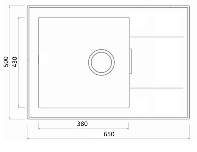 Кухонная мойка Kuppersberg Roys 50 NL 1B1D deep black Кухонная мойка Kuppersberg Roys 50 NL 1B1D deep black