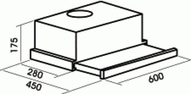 Встраиваемая вытяжка MBS Pilea 160 Inox