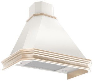 Каминная вытяжка Elikor Пергола 90П-650-П3Д бежевый/дуб неокрашенный съемное