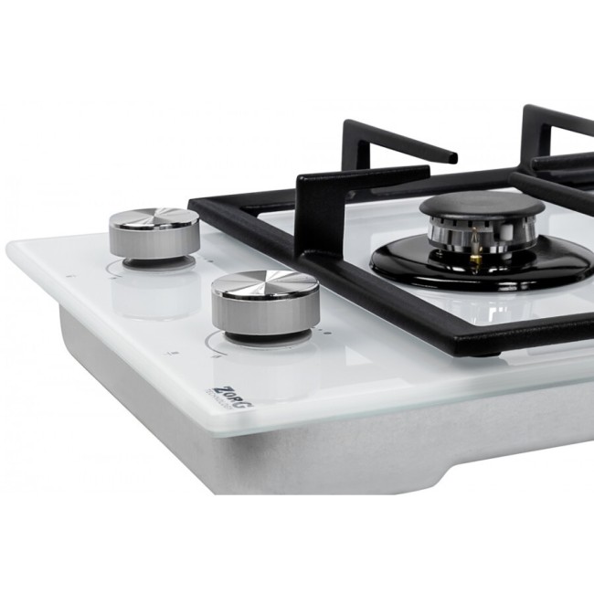 Встраиваемая газовая варочная панель ZorG BL DOMINO white