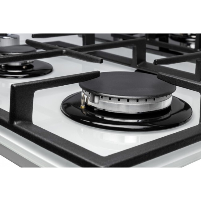 Встраиваемая газовая варочная панель ZorG BL DOMINO white