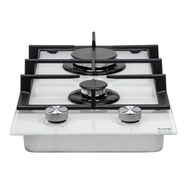 Встраиваемая газовая варочная панель ZorG BL DOMINO white