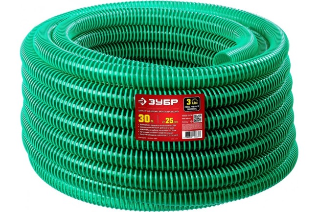 Шланг напорно-всасывающий Зубр 40325-25-30 Шланг напорно-всасывающий Зубр 40325-25-30