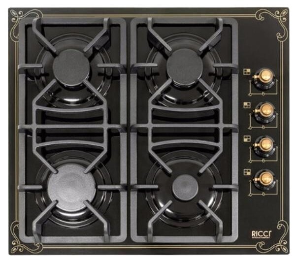 Встраиваемая газовая варочная панель Ricci RGN-650BL