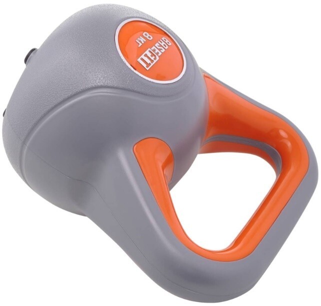 Гиря пластиковая BaseFit DB-503 8 кг, серый/оранжевый 4680459178220 Гиря пластиковая BaseFit DB-503 8 кг, серый/оранжевый 4680459178220