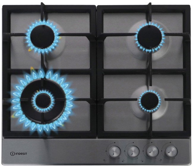 Встраиваемая газовая варочная панель Indesit THPM 641 W/IX/I Встраиваемая газовая варочная панель Indesit THPM 641 W/IX/I