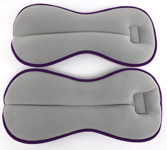 Утяжелители универсальные Starfit WT-501 2 кг, фиолетовый/серый (4680459118929) Утяжелители универсальные Starfit WT-501 2 кг, фиолетовый/серый (4680459118929)