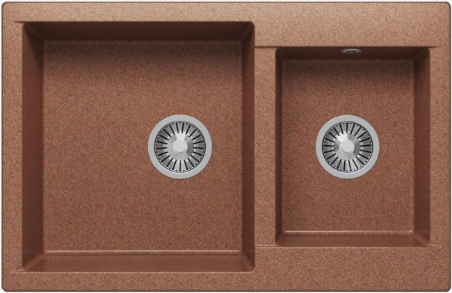 Кухонная мойка Polygran Brig-772 терракот Кухонная мойка Polygran Brig-772 терракот