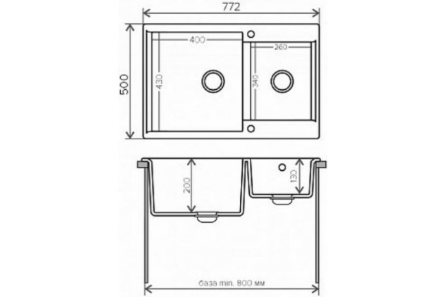 Кухонная мойка Polygran Brig-772 терракот Кухонная мойка Polygran Brig-772 терракот