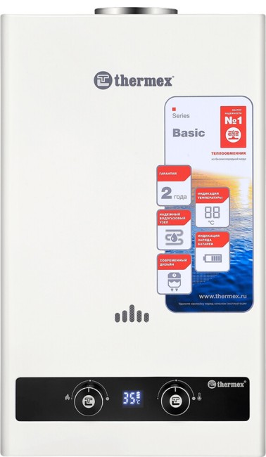 Газовый проточный водонагреватель Thermex B 20 D белый Газовый проточный водонагреватель Thermex B 20 D белый