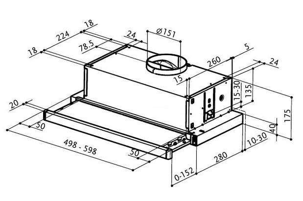 Встраиваемая вытяжка Faber Flexa M6/40 AM/Inox A60 Встраиваемая вытяжка Faber Flexa M6/40 AM/Inox A60