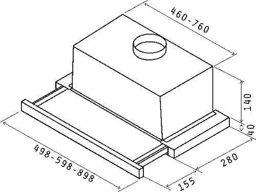 Встраиваемая вытяжка Elica Elite 14 LUX BL/A/50