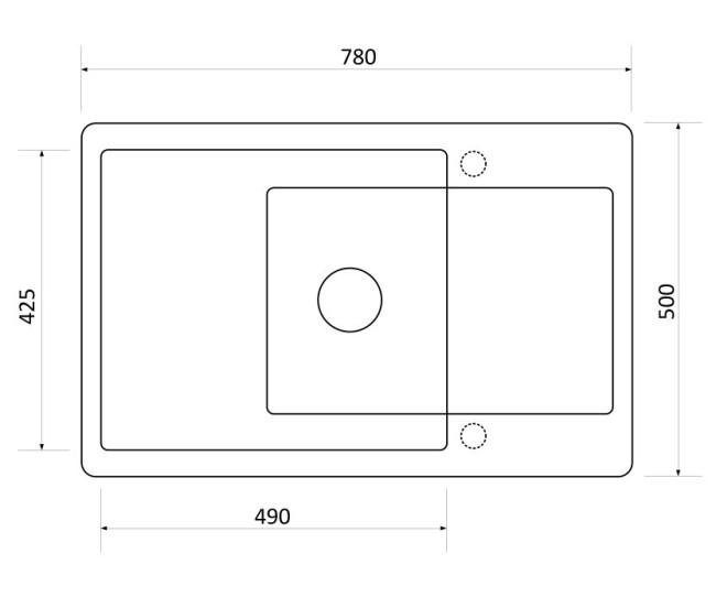 Кухонная мойка Zigmund & Shtain Rechteck 780490 топленое молоко Кухонная мойка Zigmund & Shtain Rechteck 780490 топленое молоко