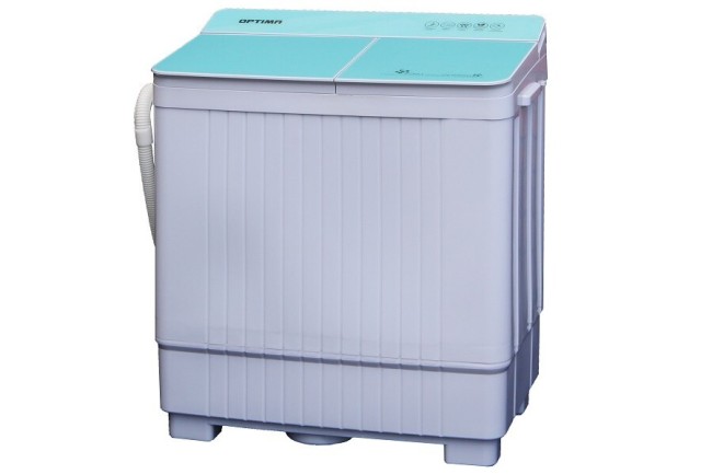 Стиральная машина Optima МСП-50СТ бирюзовое стекло