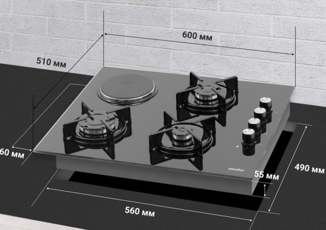 Встраиваемая комбинированная варочная панель Simfer H60K32B522