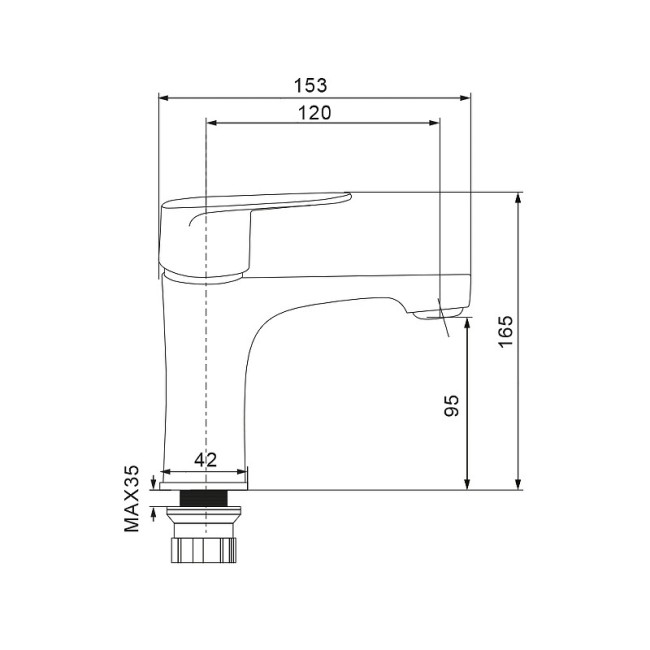 Смеситель для раковины WesnaArt Nova NOV03-210