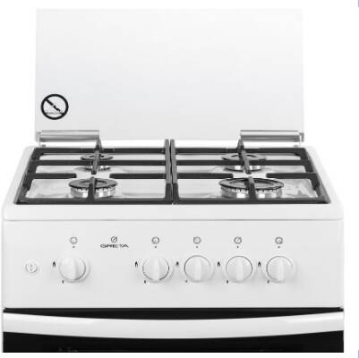 Газовая плита Greta 1470 GG 5072 CG 38 W Газовая плита Greta 1470 GG 5072 CG 38 W