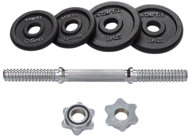 Гантель разборная Starfit DB-715 5 кг (4680459157928) Гантель разборная Starfit DB-715 5 кг (4680459157928)