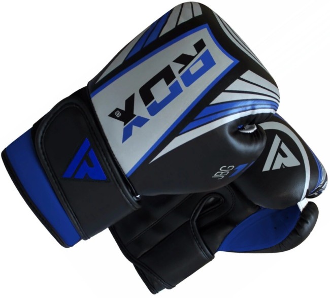 Перчатки боксерские RDX KIDS JBG-1U SILVER/BLUE JBG-1U-4oz детские