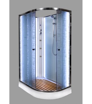 Душевая кабина Deto EM1512LNLED+GM