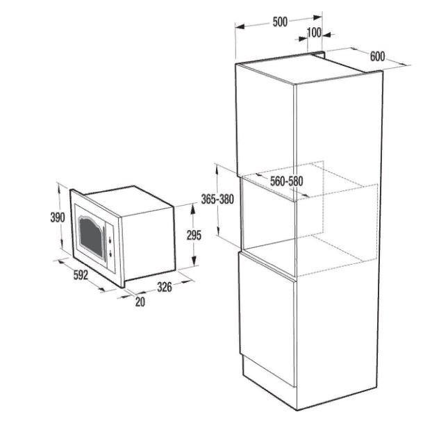 Встраиваемая микроволновая печь Gorenje BM235CLB