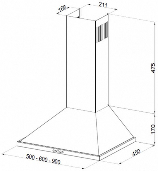 Каминная вытяжка Korting KHC 6750 RSI Каминная вытяжка Korting KHC 6750 RSI