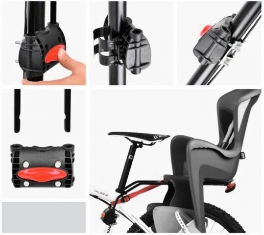 Велокресло Polisport Bilby FF Rear Grey/Pink (PLS8632000017)