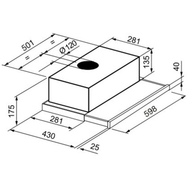 Встраиваемая вытяжка Korting KHP 6313 X