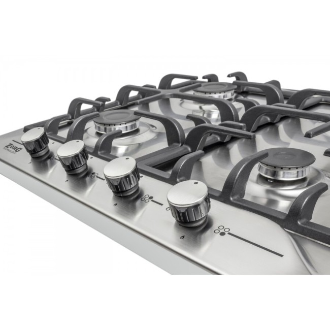 Встраиваемая газовая варочная панель ZorG BP5 FD inox
